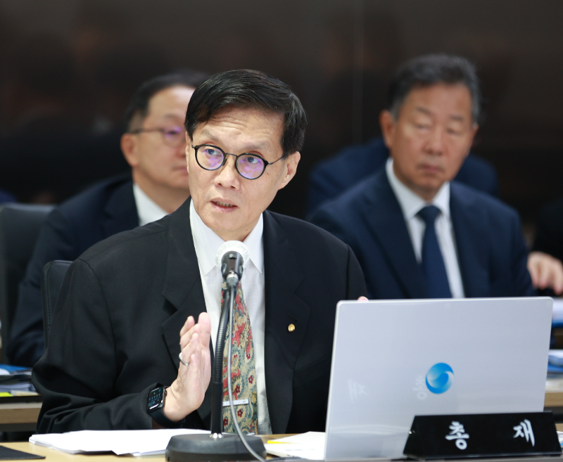 이창용 한국은행 총재가 14일 한은에서 열린 국회 기획재정위원회의 한은 국정감사에서 발언하고 있다. / 사진제공= 한국은행(2024.10.14)