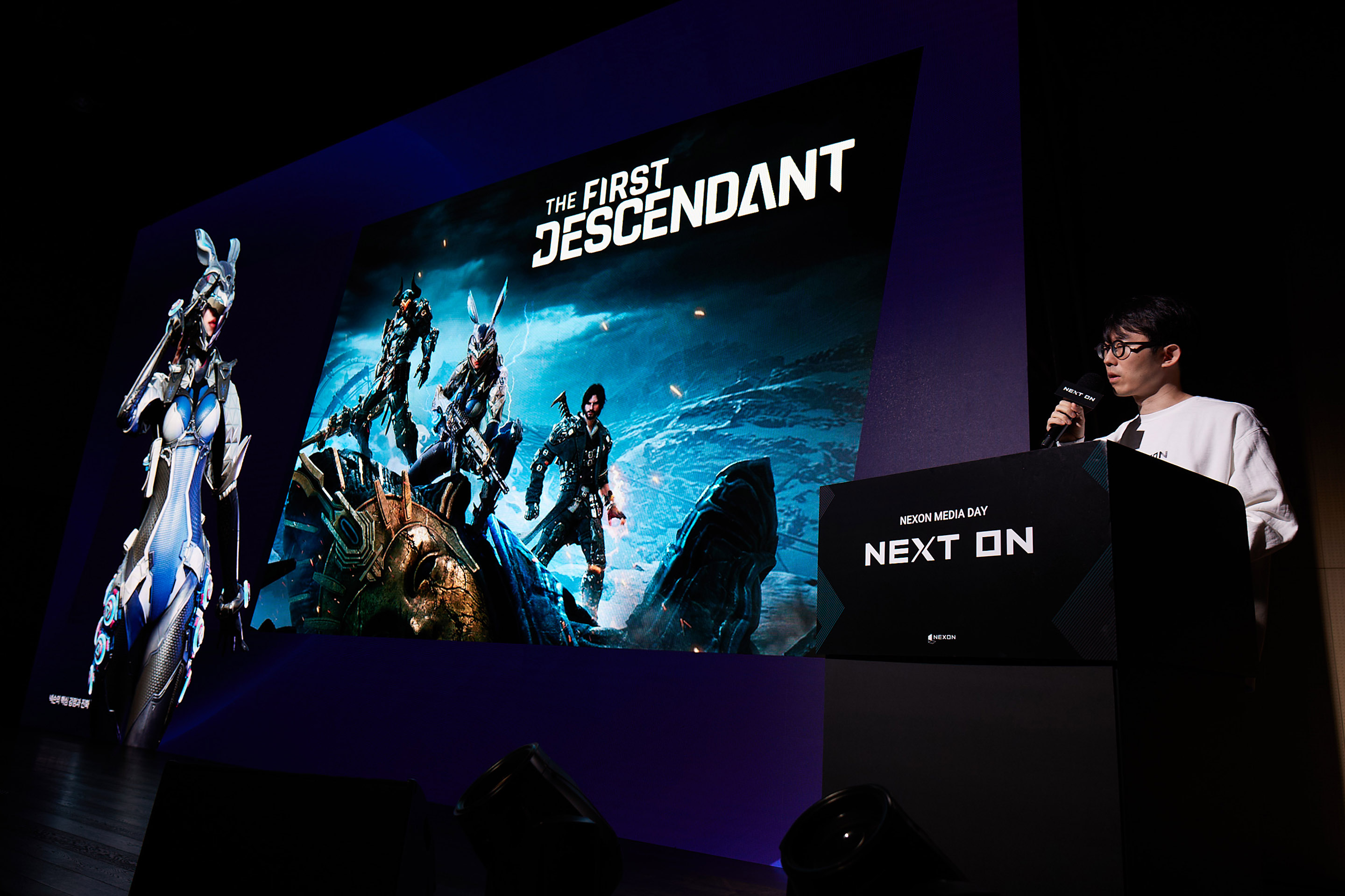 강대현 넥슨 대표가 IP 확장 전략에 대해 소개하고 있다. / 사진=넥슨