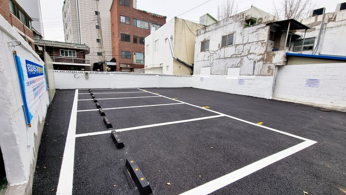 서울 은평구가 조성한 주차장. ⓒ 은평구청