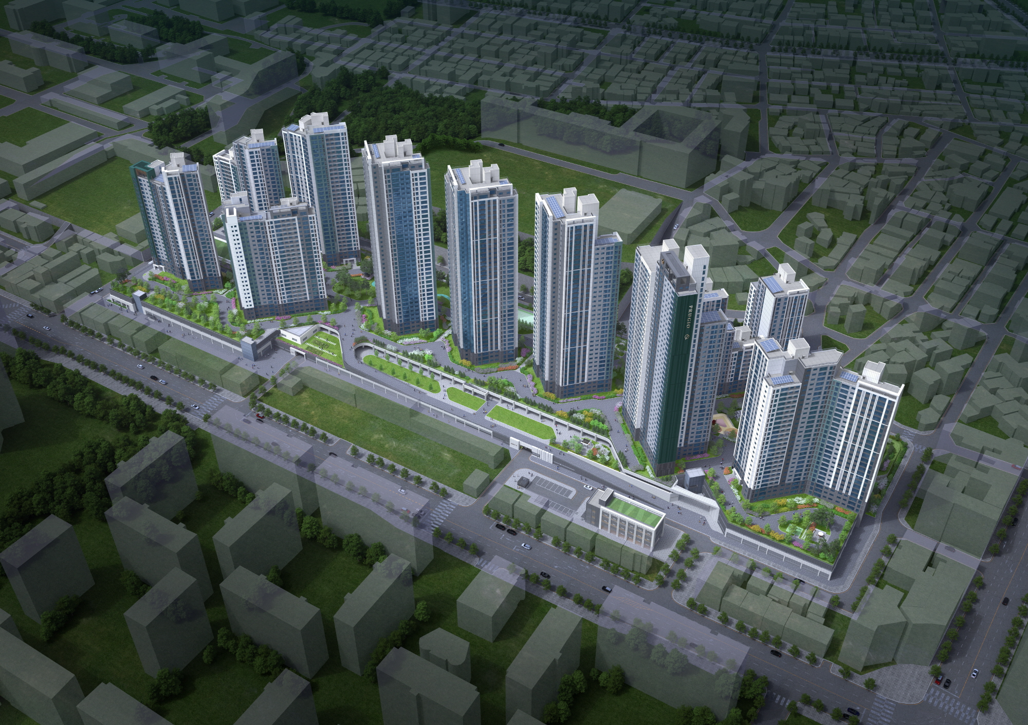 인하대역 푸르지오 에듀포레 조감도./사진제공=대우건설