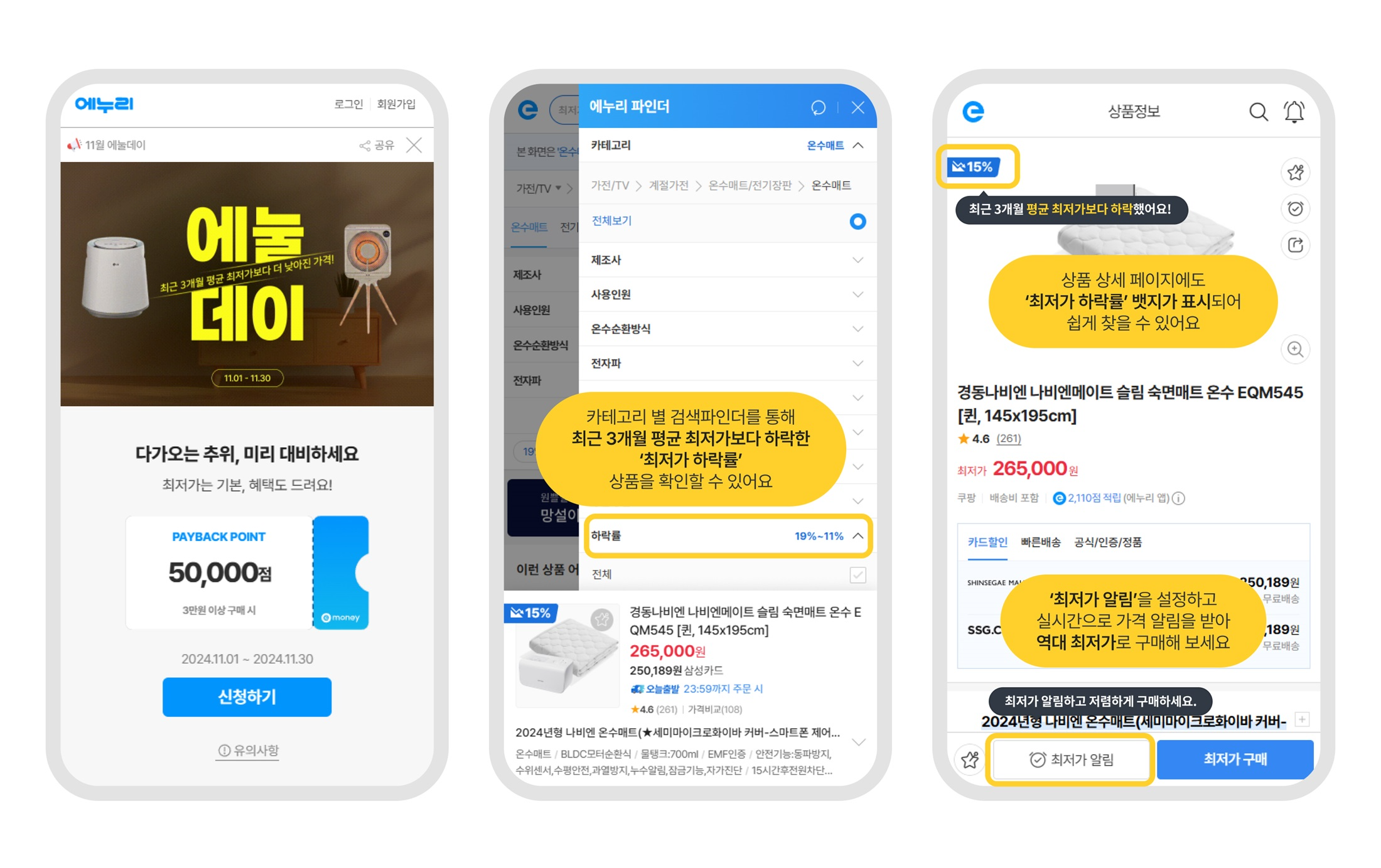 에누리닷컴에서 11월 '에눌데이' 행사를 진행한다. /사진제공=에누리닷컴