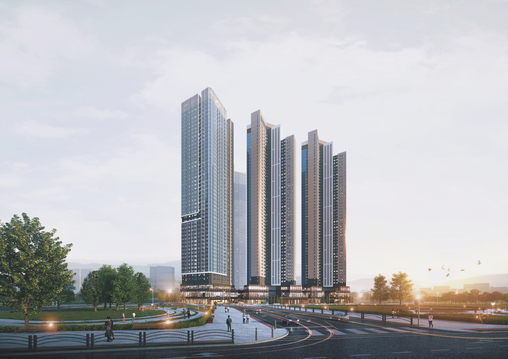 '더샵 퍼스트월드 서울' 투시도./사진제공=포스코이앤씨