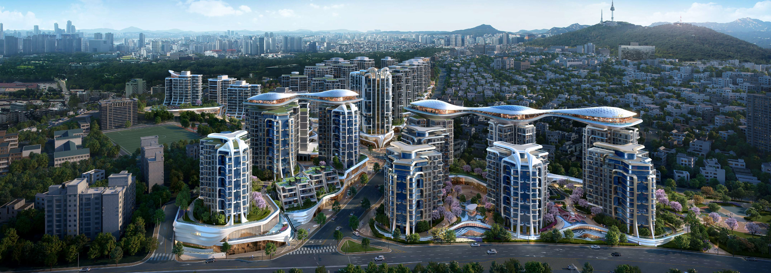 디에이치 한강 조감도./사진제공=현대건설