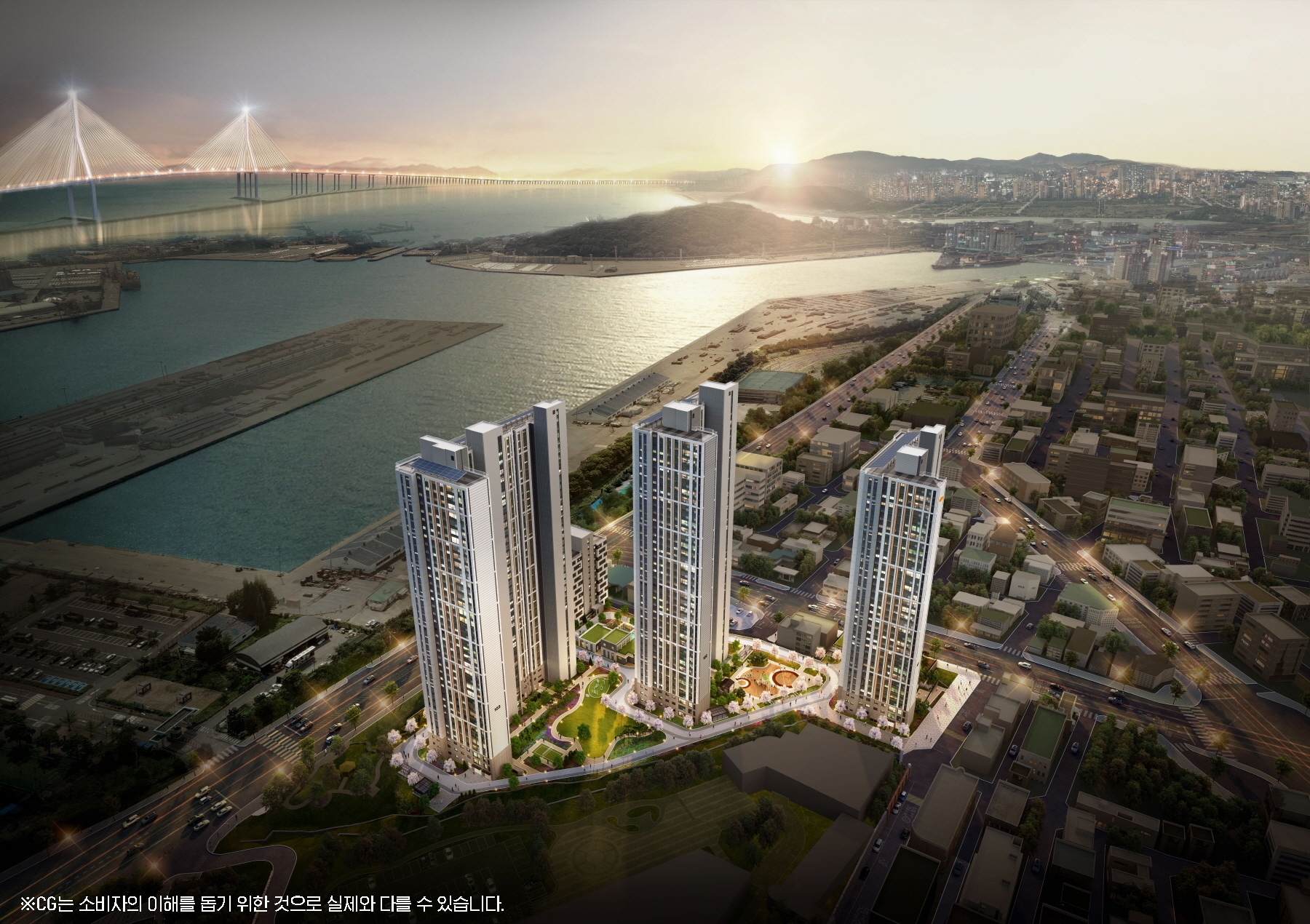 e편한세상 동인천 베이프런트 조감도./사진제공=DL건설