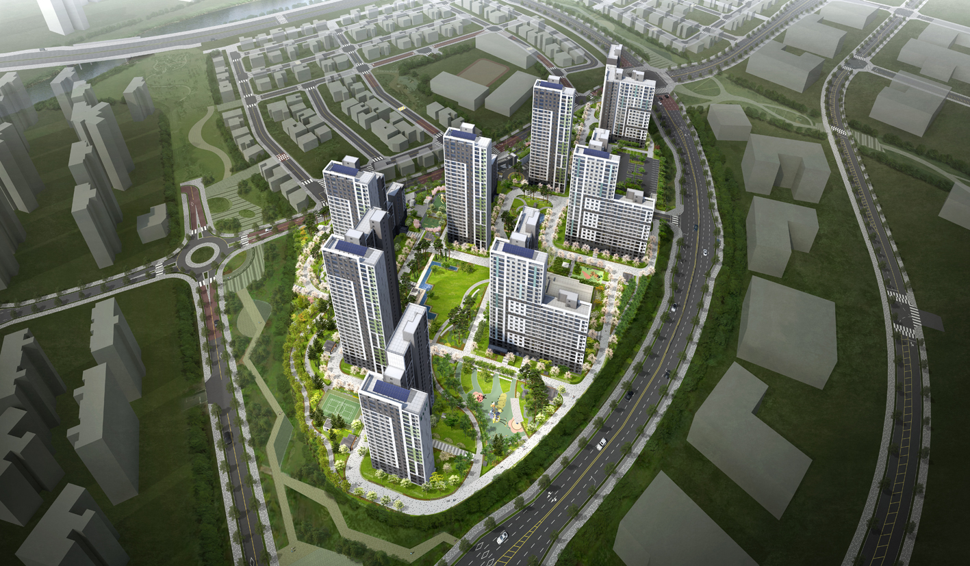 엘리프 옥정 시그니처 단지조감도 / 사진제공=계룡건설