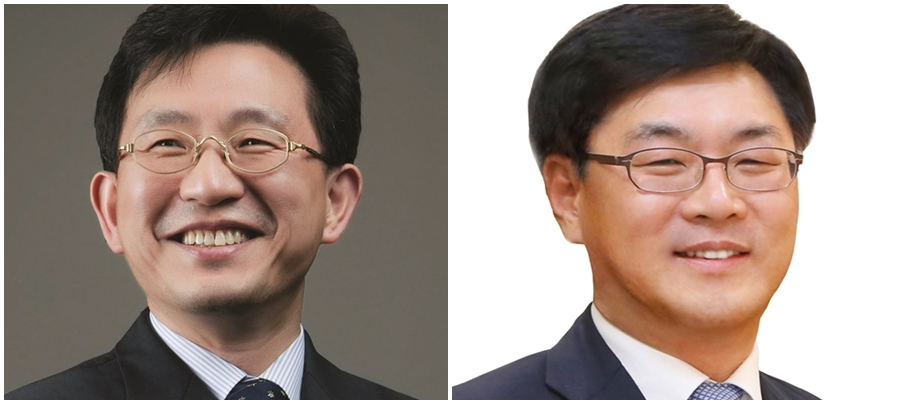 정경구 HDC현대산업개발 대표이사 (왼쪽), 김회언 HDC 대표이사 (오른쪽)