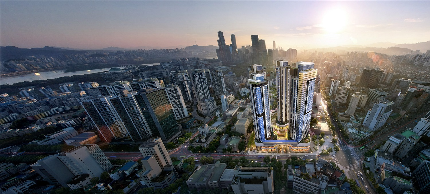 영등포 써밋 드씨엘 단지조감도 / 사진제공=대우건설