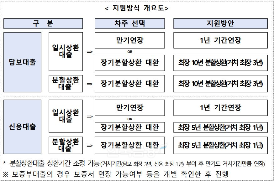 소상공인 맞춤형 채무조정 지원방식 개요도./ 자료 = 금융위원회
