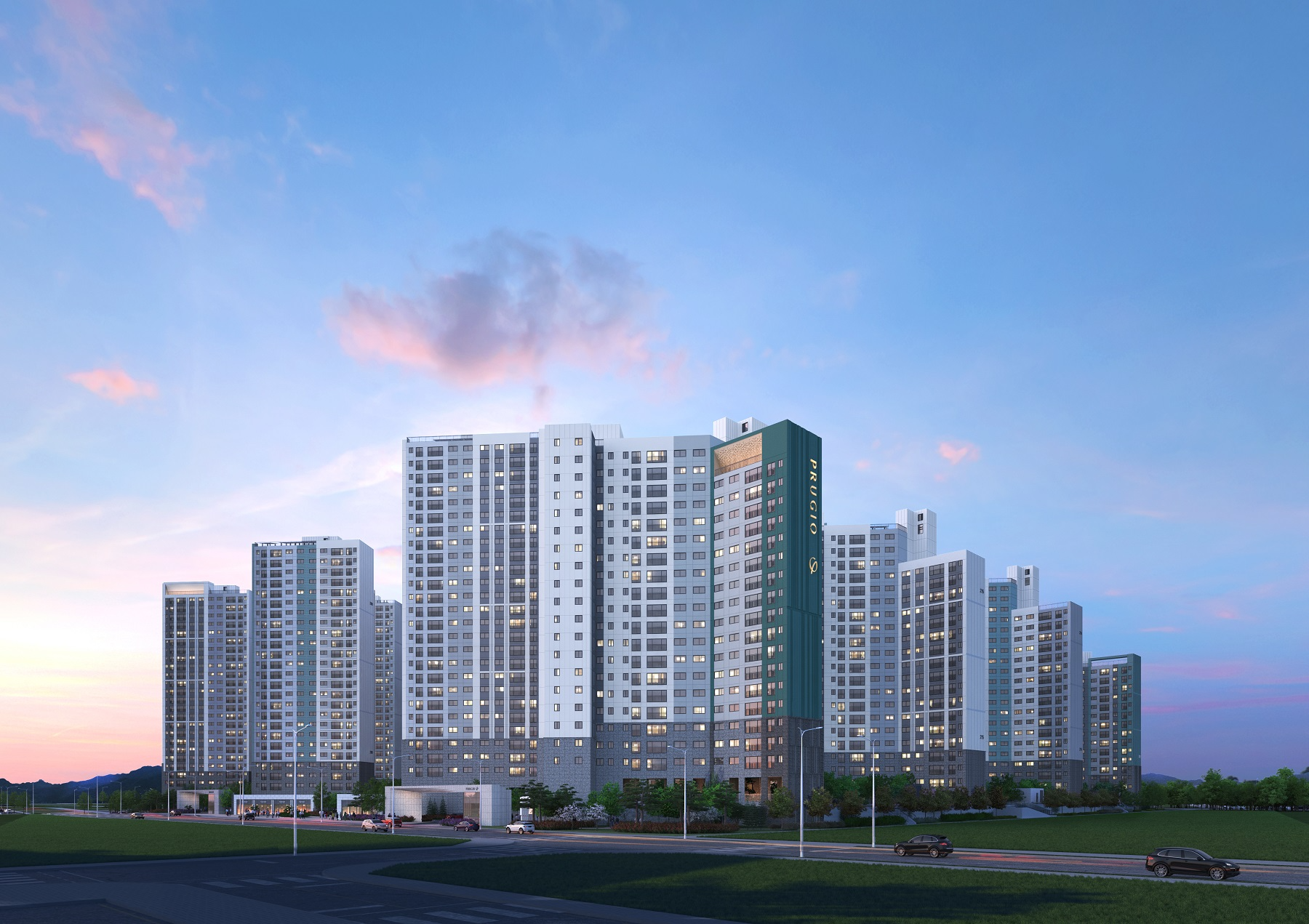 탕정 푸르지오 센터파크 단지투시도 / 사진제공=대우건설