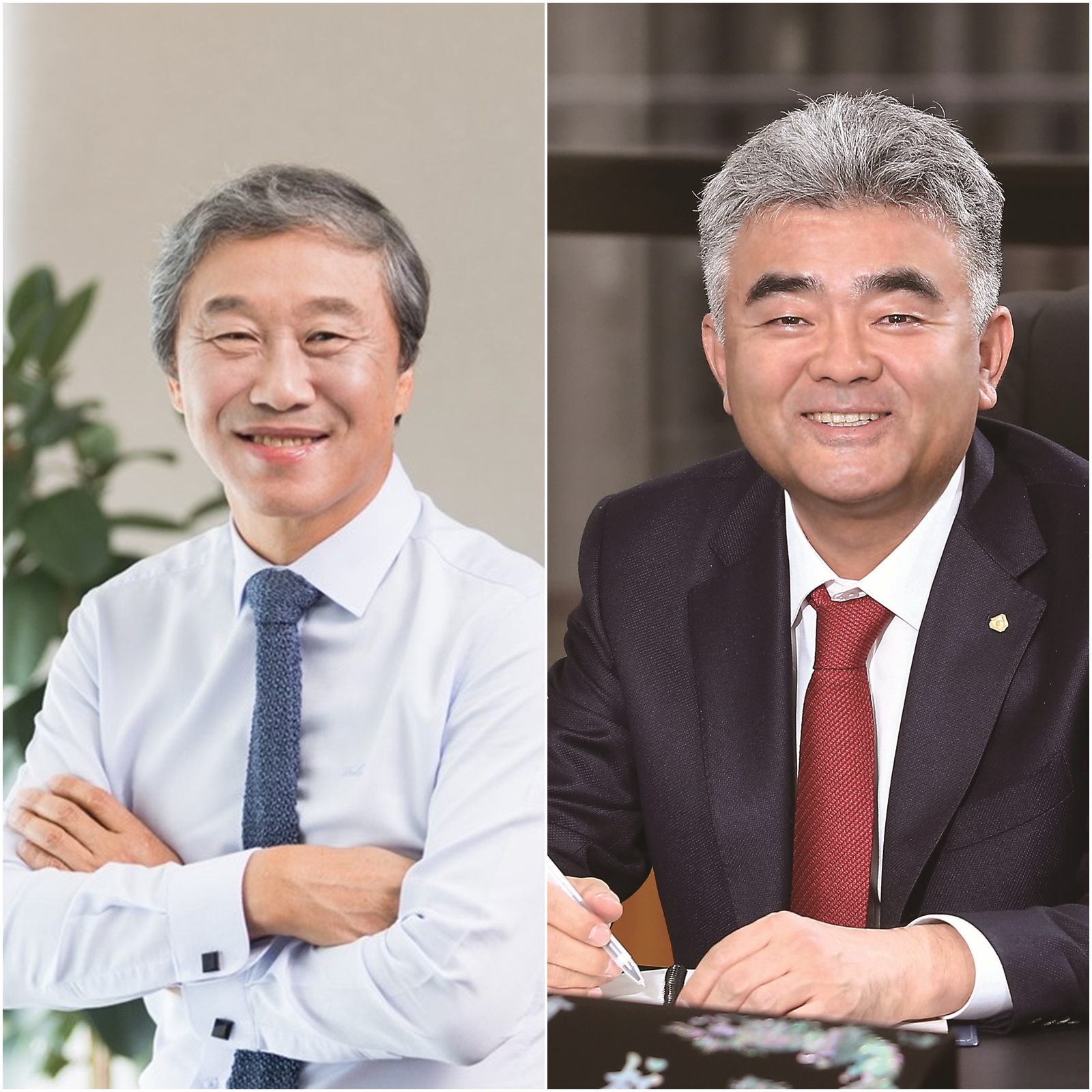 한승구 대한건설협회장 (왼쪽), 정원주 주택건설협회장 (오른쪽)