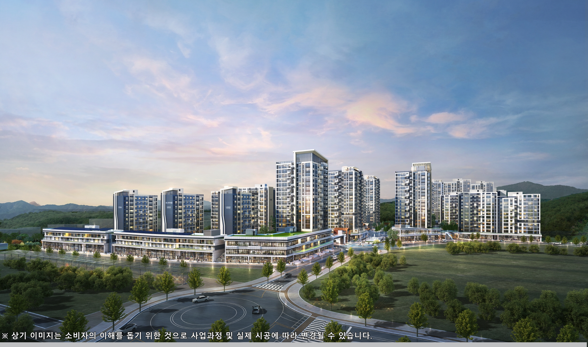 세종 5-1 L12BL 양우내안애 아스펜 단지투시도