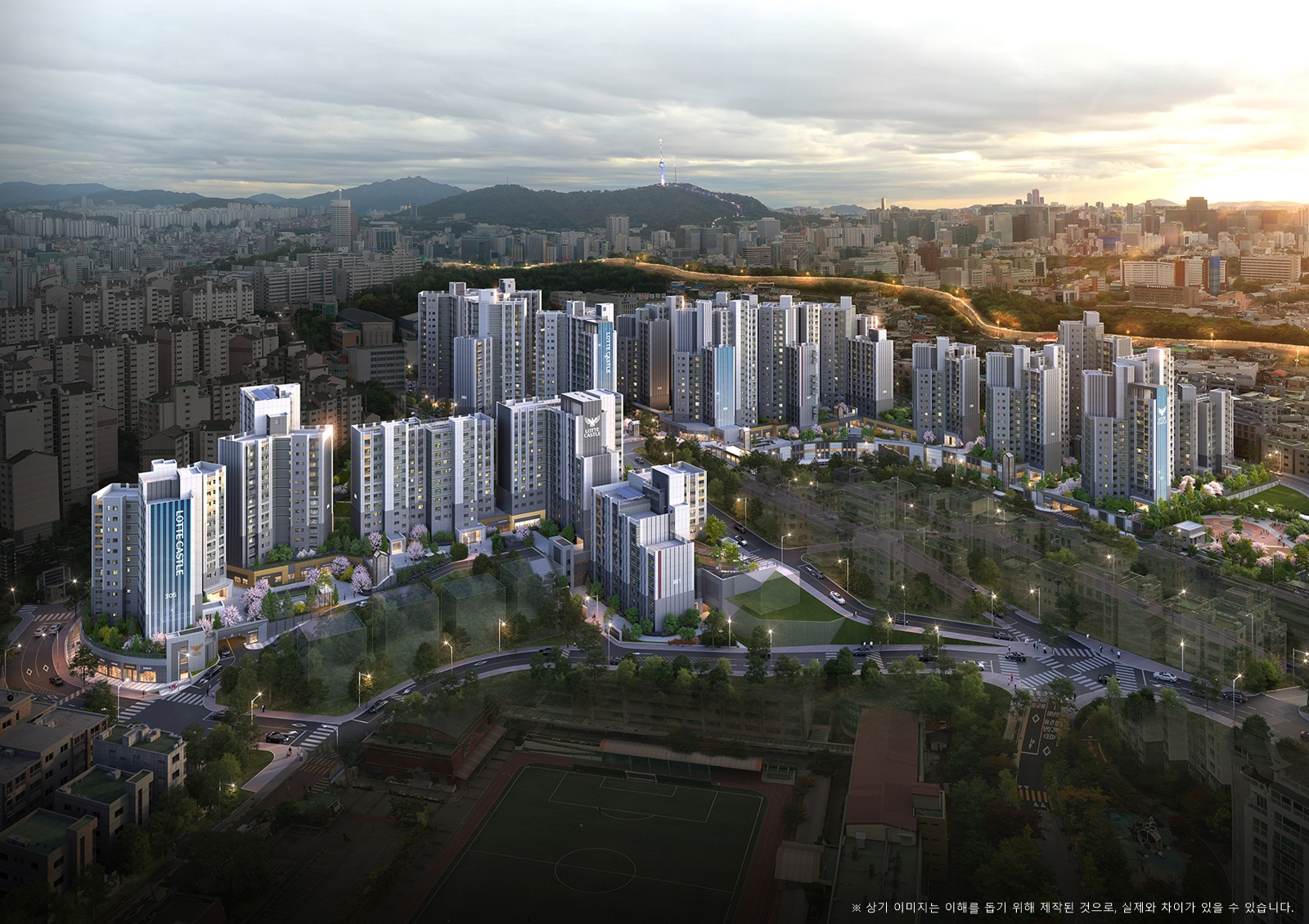 서울 성북구 창경궁 롯데캐슬 시그니처 조감도./사진제공=롯데건설