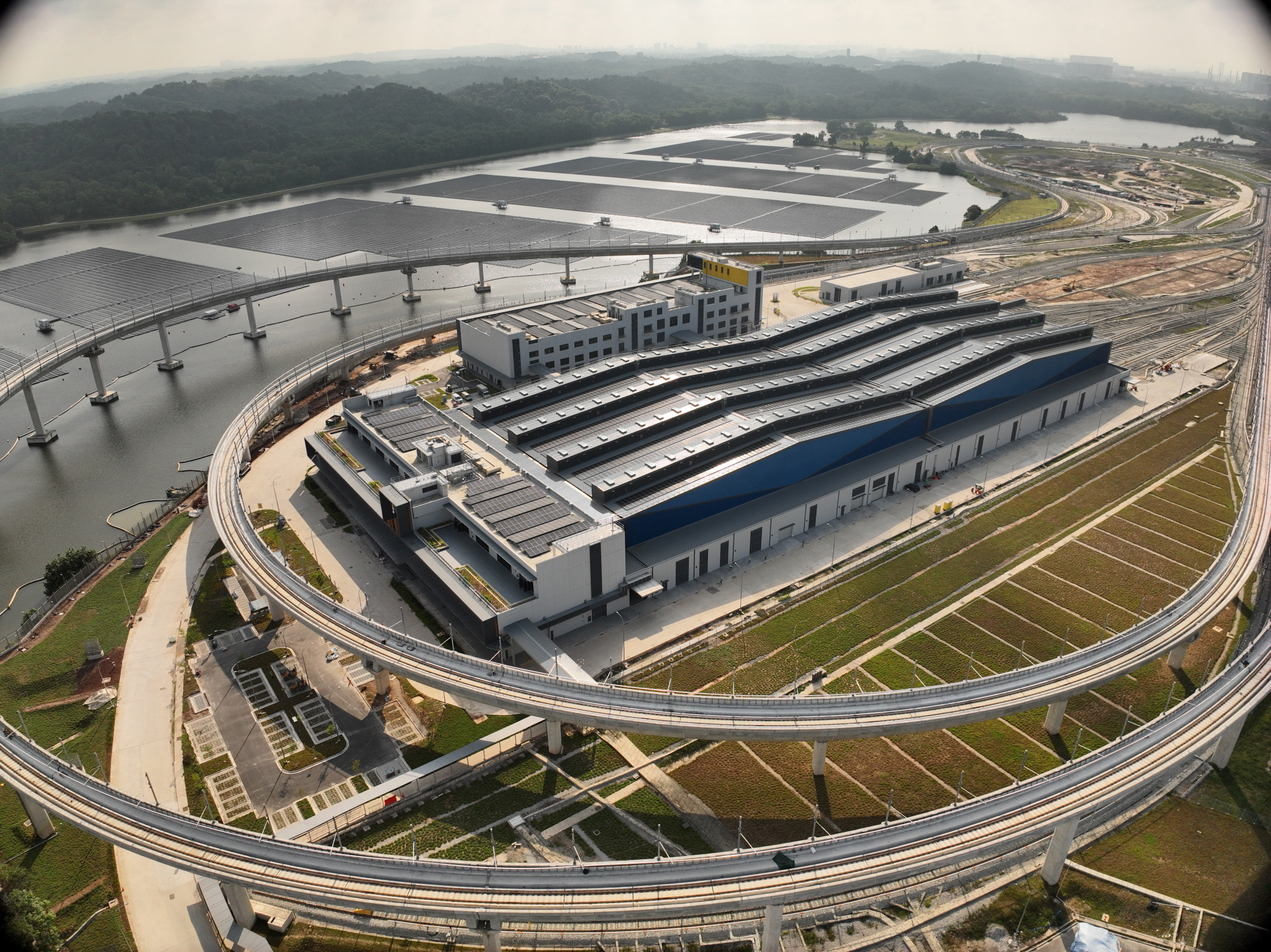 GS건설, 싱가포르 종합 철도 시험 센터 전경./사진제공=GS건설