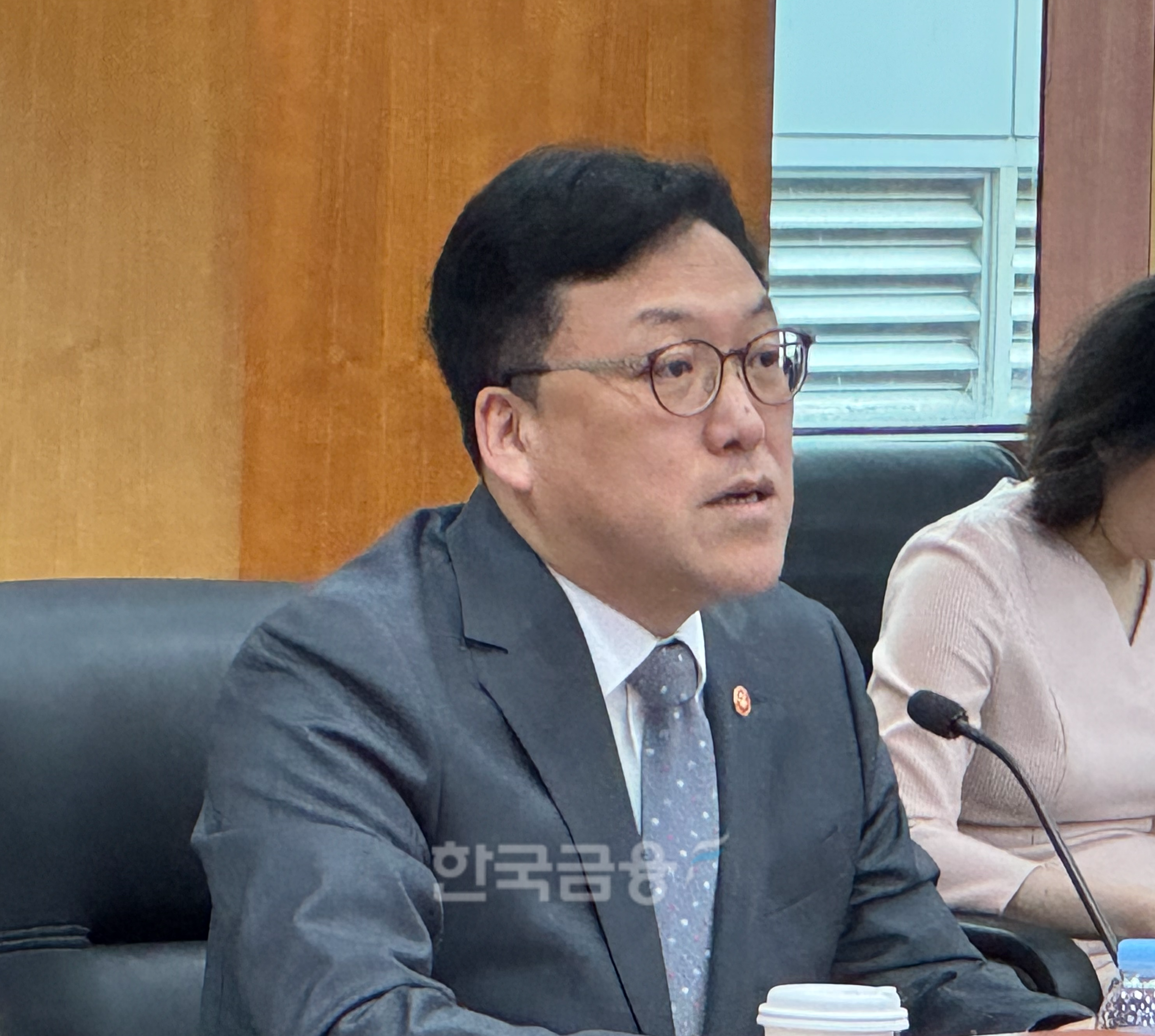 김병환 금융위원장이 9일 오전 서울 여의도 금융투자협회에서 종합금융투자사업자 CEO 간담회에서 발언하고 있다./ 사진 = 홍지인 기자