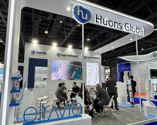 휴온스그룹의 휴메딕스·휴온스메디텍·휴온스바이오파마가 에스테틱전시회. /사진=휴온스그룹