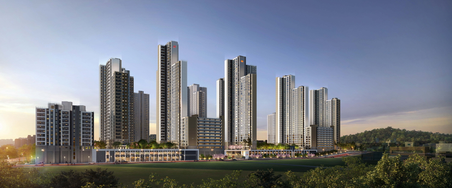 장위9구역 공공재개발 사업 단지 투시도./사진제공=DL이앤씨, 현대건설 컨소