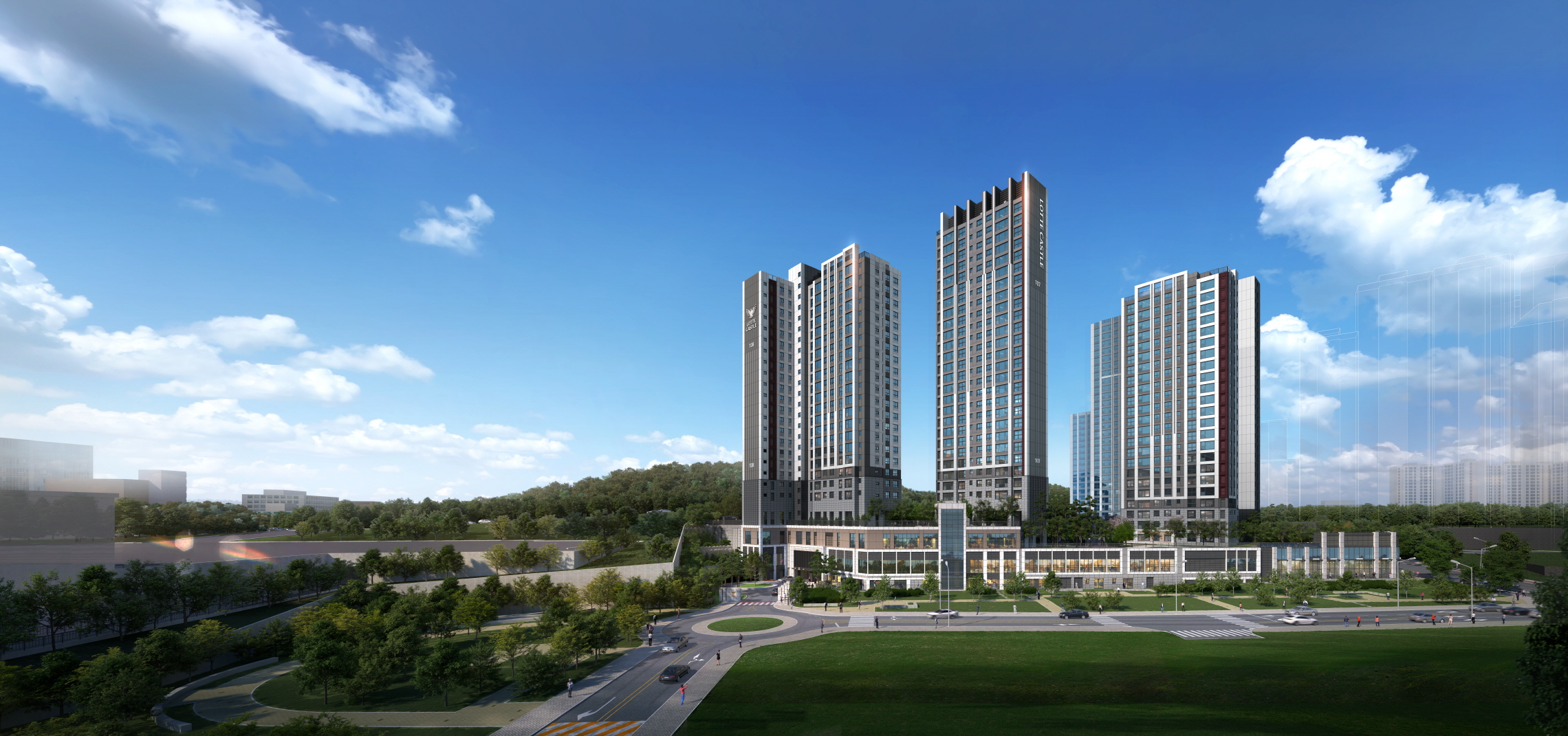 풍무역 롯데캐슬 시그니처 투시도. / 사진제공=롯데건설