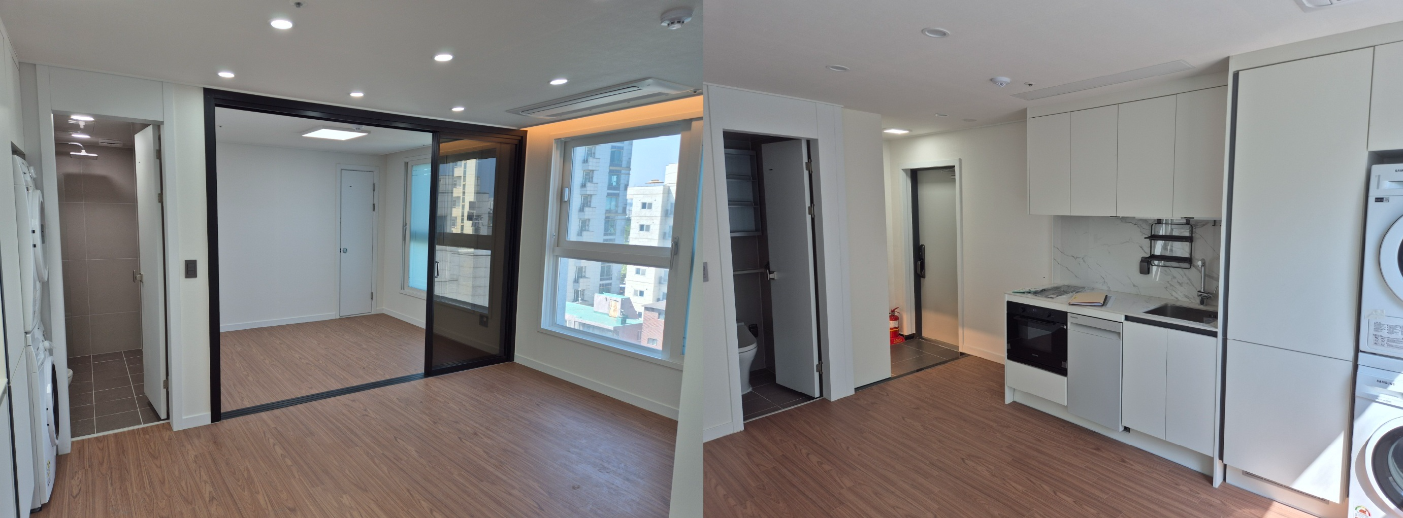 매매 기준으로 (왼쪽)전용면적 36.88㎡는 5억5000만원이고 (오른쪽)전용면적 29.76㎡는 4억4000만원 수준이다. / 사진=한상현 기자