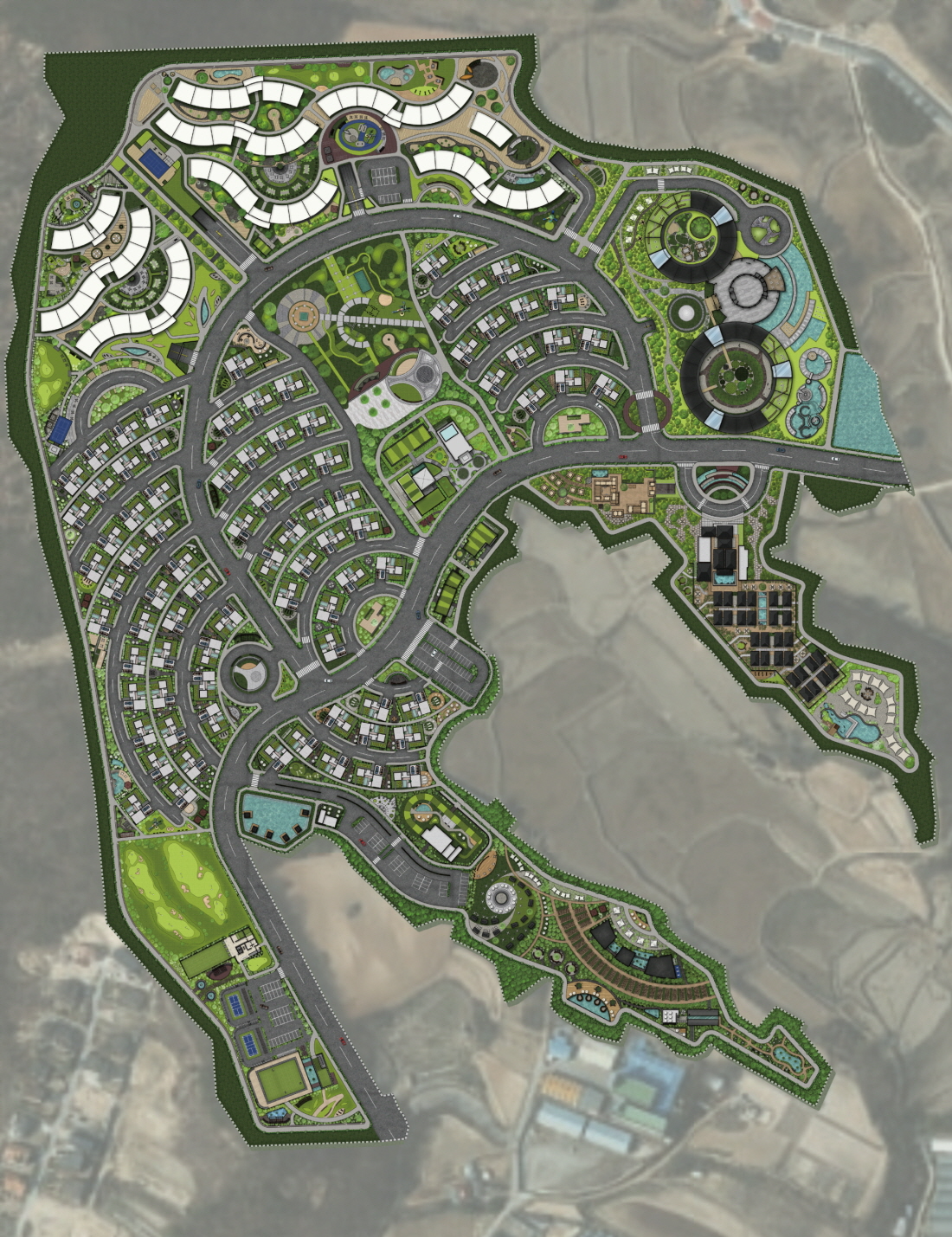 ‘이천 시니어 복합 주거문화 단지’ 전체 배치 계획. / 사진제공=피알메이저