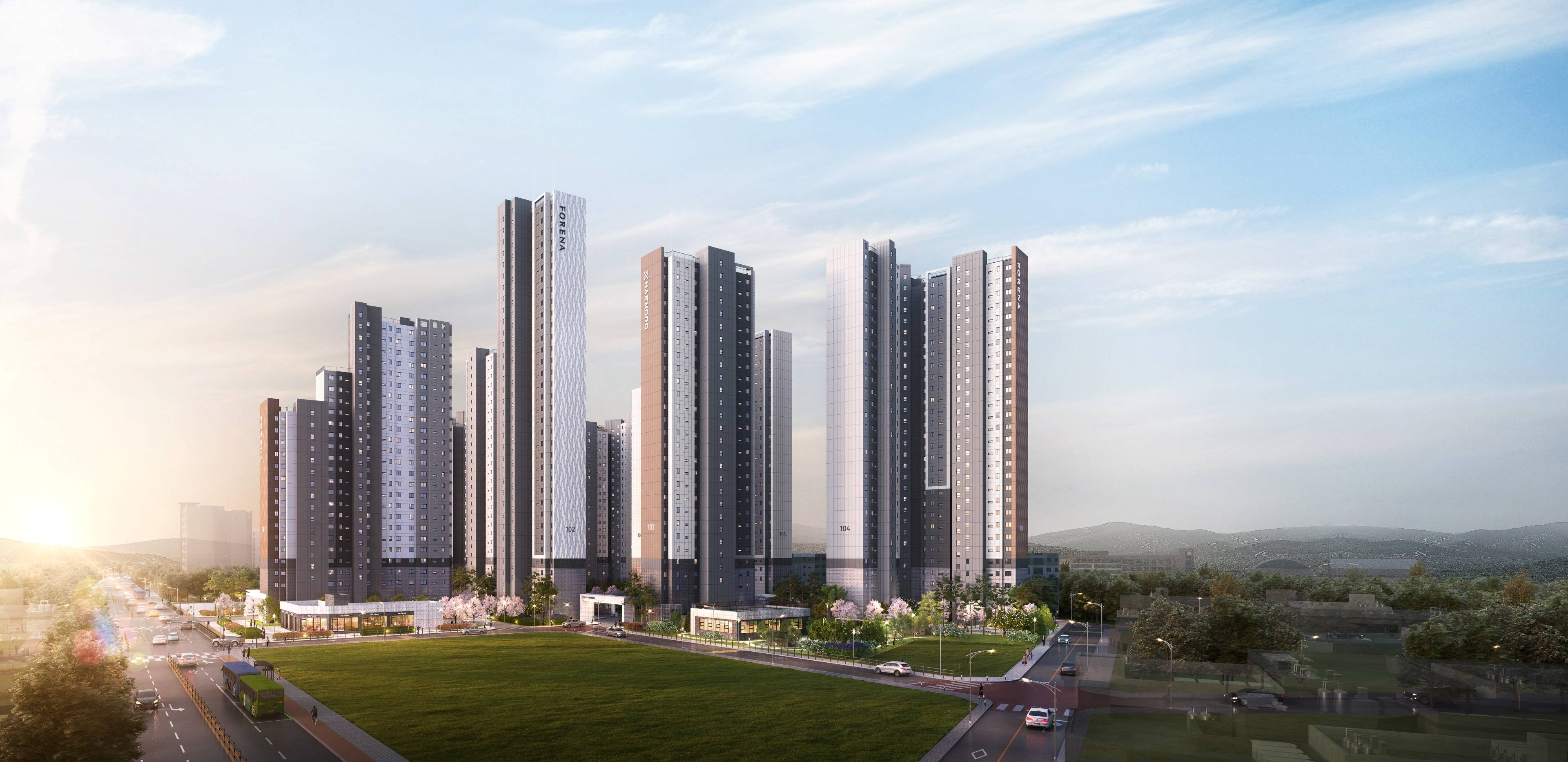 도마 포레나해모로 투시도. / 사진제공=한화 건설부문