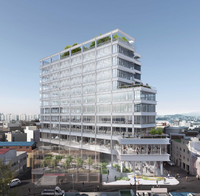 코람코가 PF정상화펀드로 개발하는 성수동2가 오피스 개발사업 예상도./사진제공=코람코