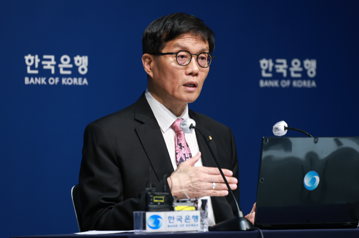 이창용 한국은행 총재가 29일 한은에서 2025년 5월 통화정책방향 관련 총재 기자간담회를 하고 있다. / 사진제공= 한국은행(2025.05.29)