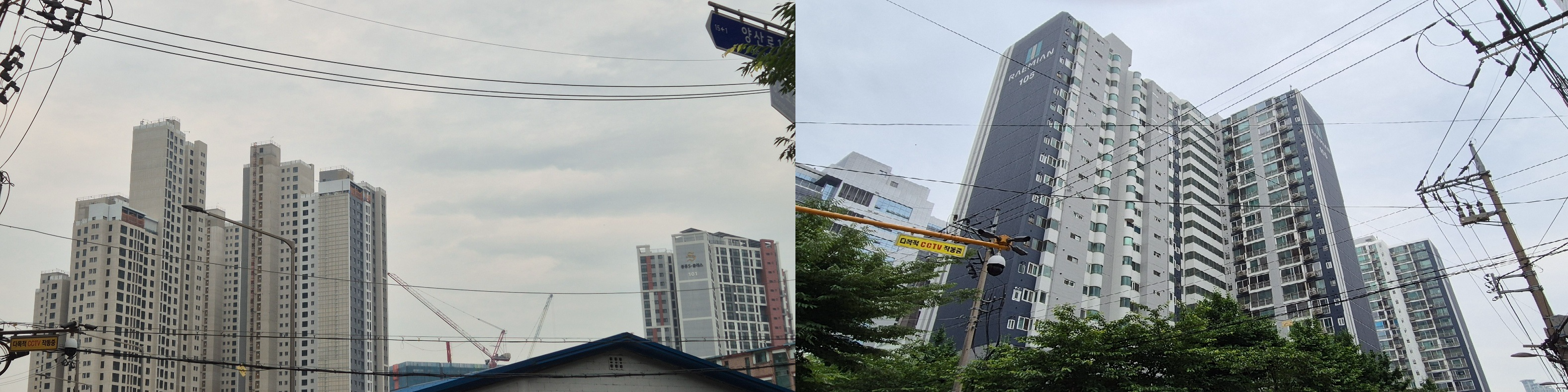 시공 중인 '영등포자이 디그니티'(왼쪽), ‘영등포 중흥S-클래스’(가운데), '양평 삼성래미안' 전경. / 사진=한상현 기자