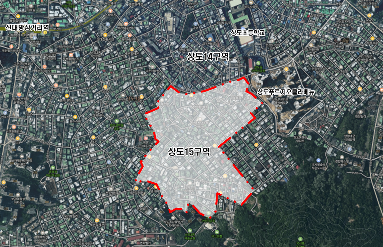 상도15구역 위치도. / 사진제공=동작구