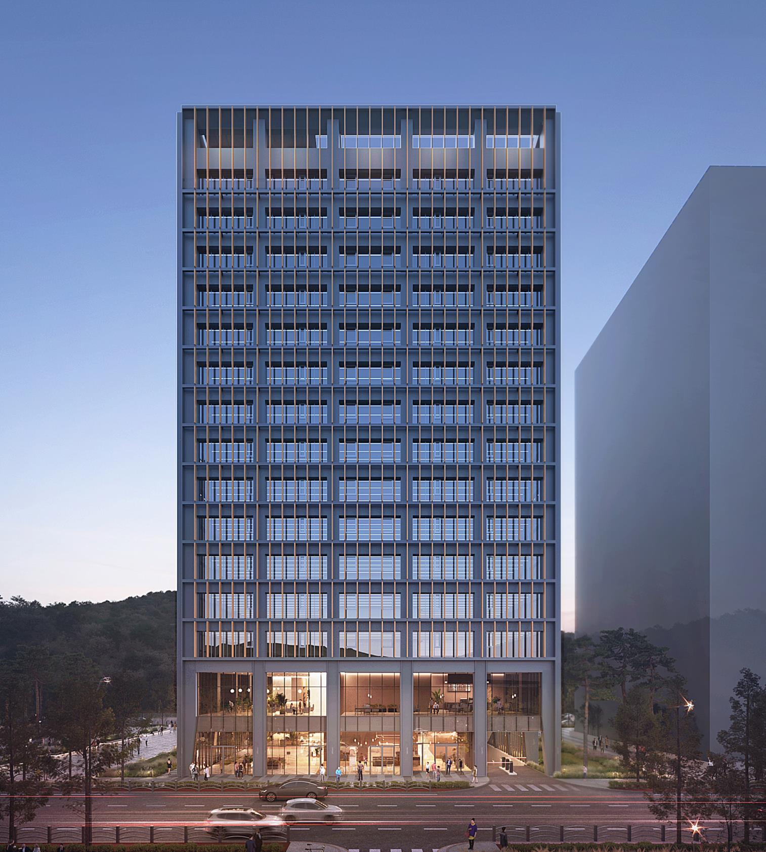 수서역세권 오피스 개발사업 예상도./사진제공=코람코자산운용