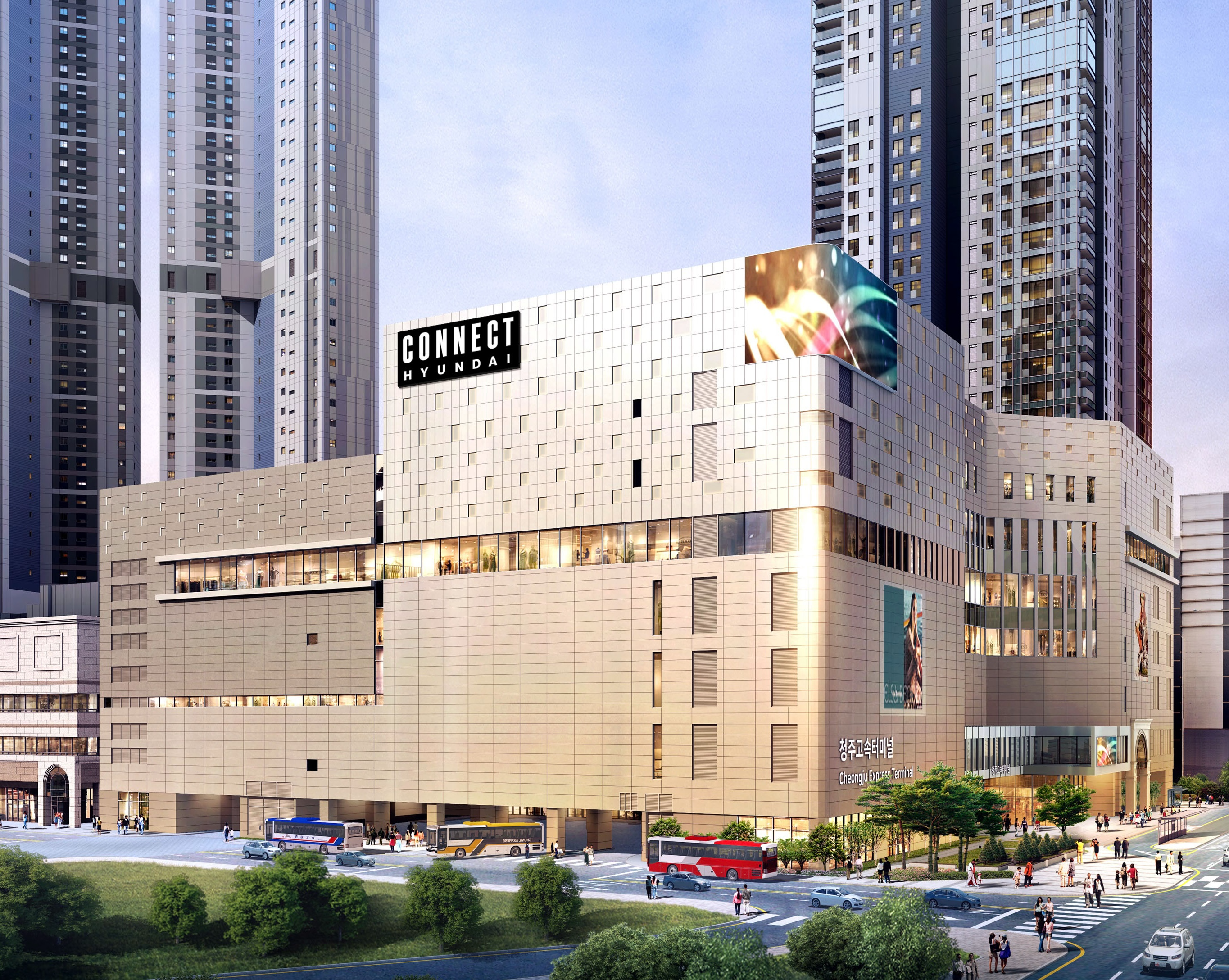 커넥트현대 청주점 조감도. 오는 27일 그랜드 오픈./사진제공=현대백화점