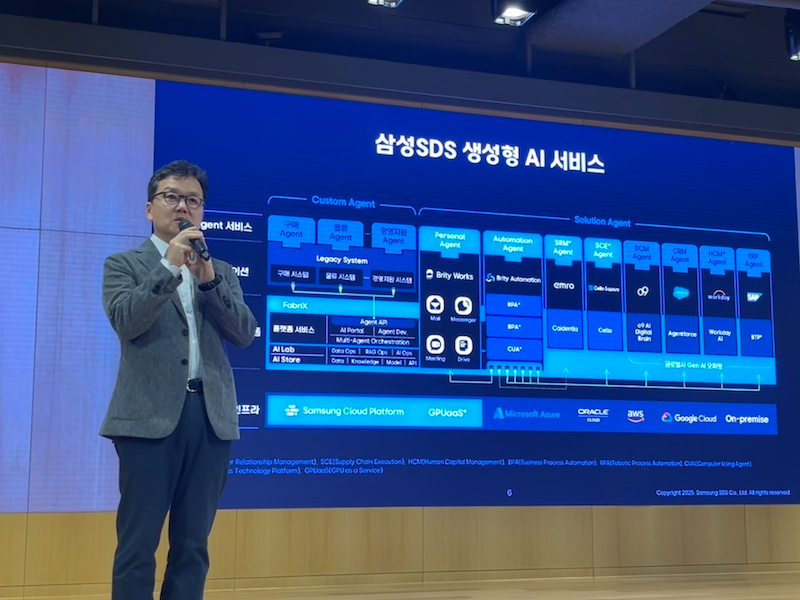 이준희 삼성SDS 대표. / 사진=정채윤 기자