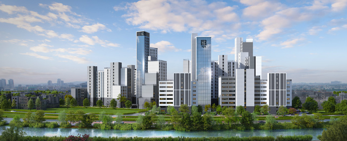 마장동 모아타운 1ㆍ2구역 투시도./사진:코오롱글로벌 제공