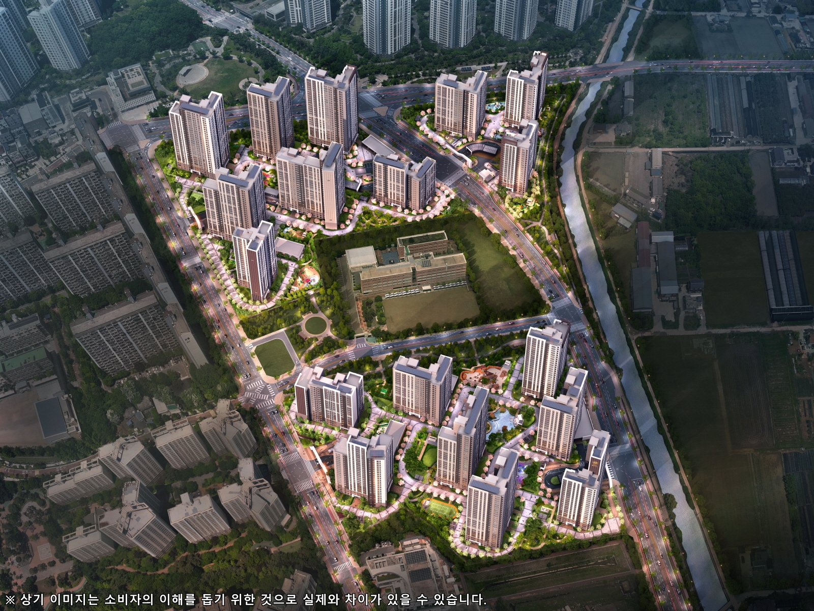 해링턴 플레이스 풍무 조감도./사진제공