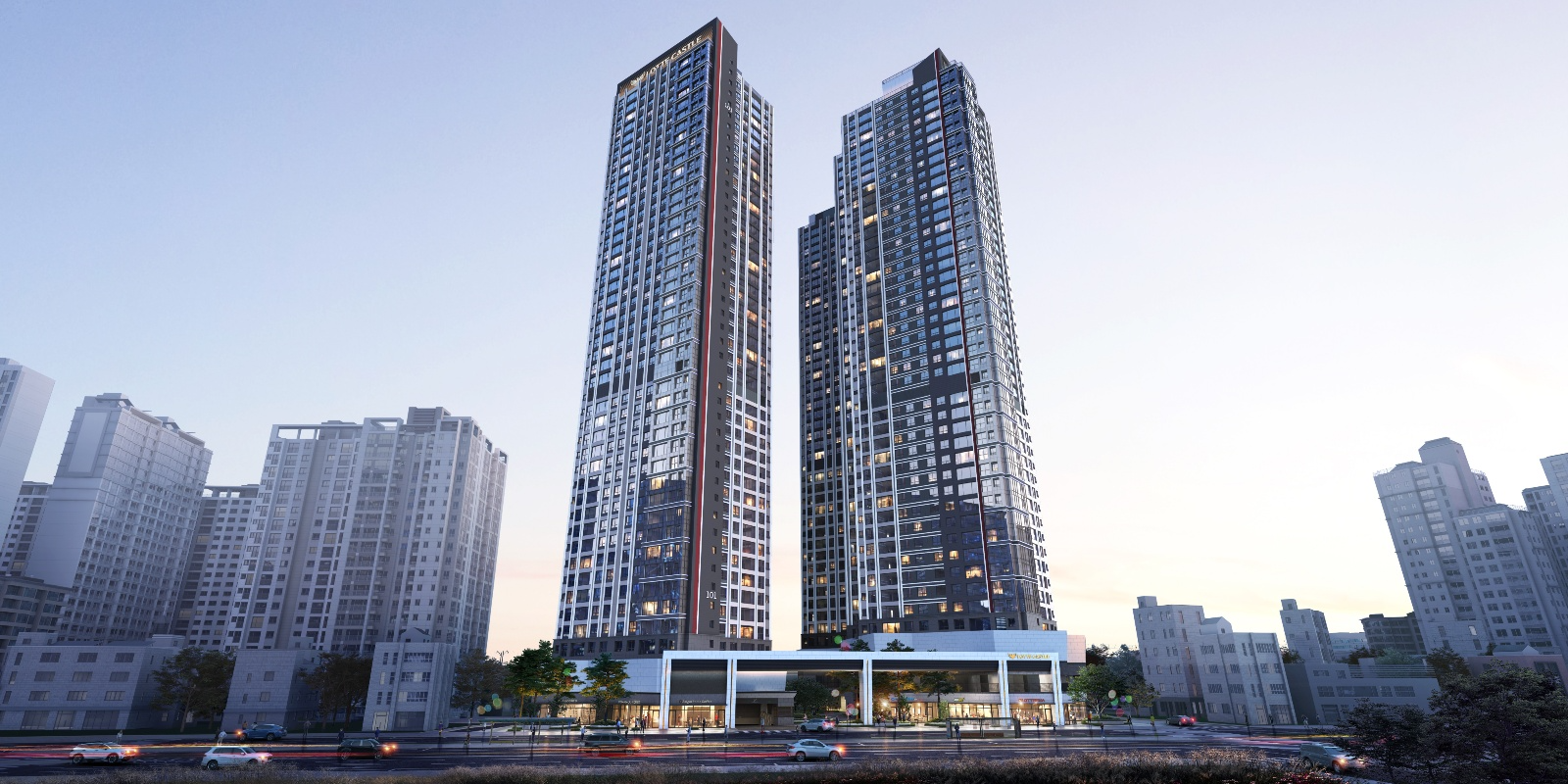 가야역 롯데캐슬 스카이엘 투시도./사진제공=롯데건설