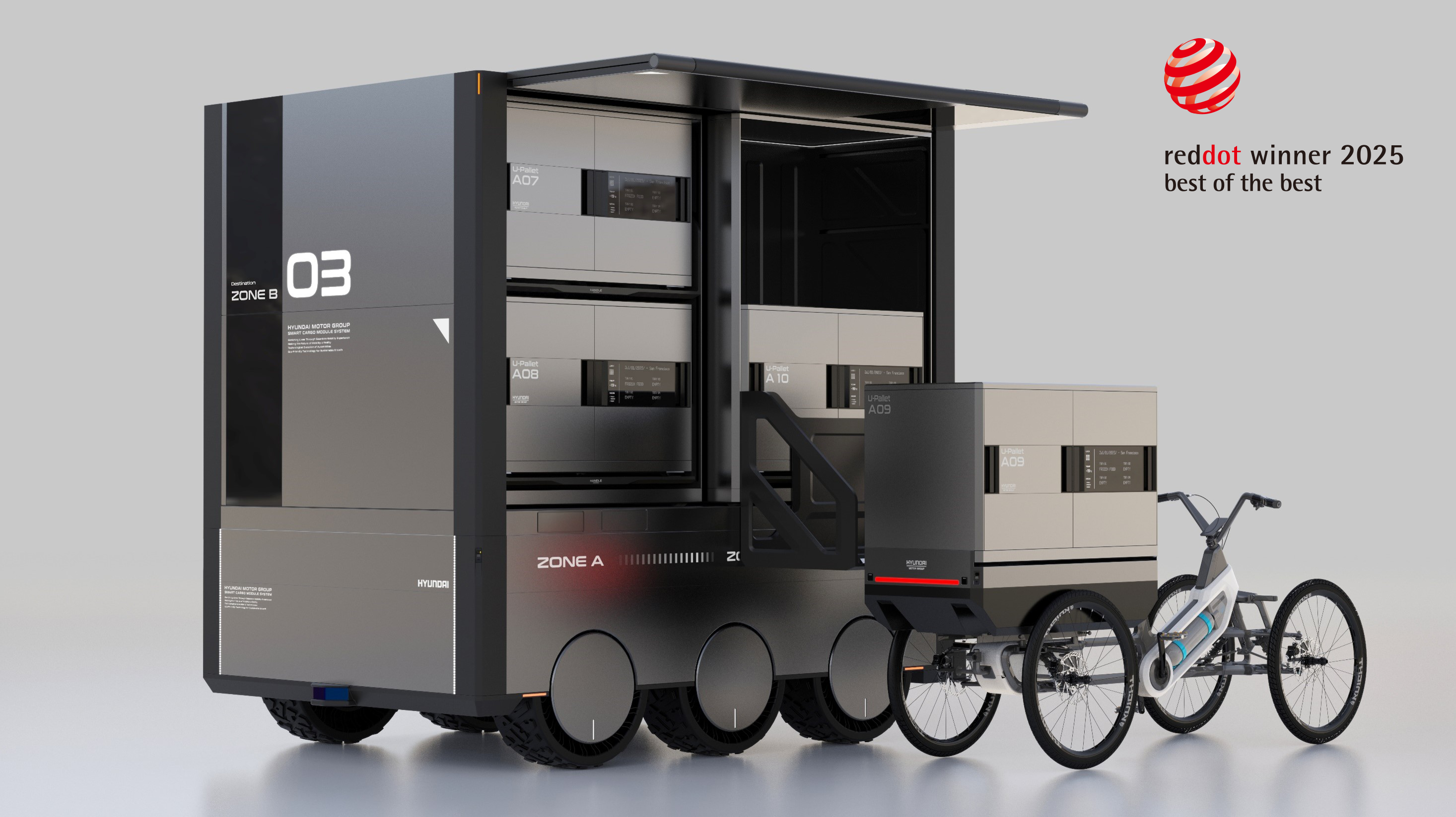 최우수상을 수상한 현대차 City-Pod, Urban-Pod. / 사진=현대차그룹