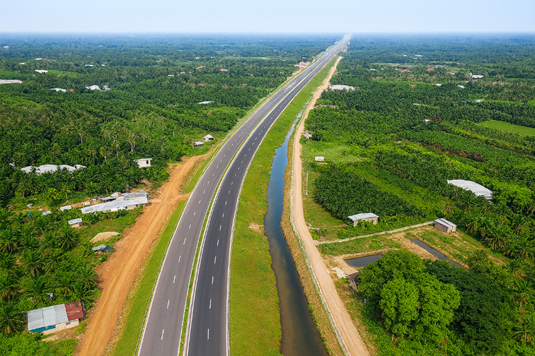 미안~까오랑 도로 조감도./사진제공=동부건설
