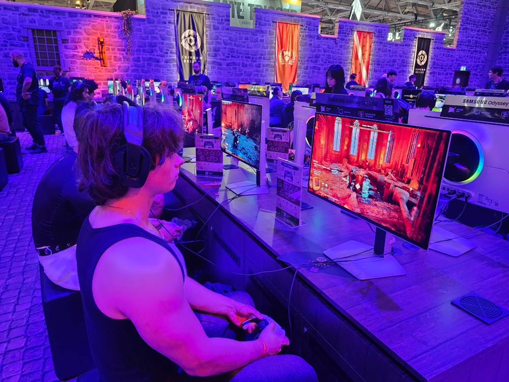 펄어비스 붉은사막 게임스컴 시연 현장. / 사진=펄어비스