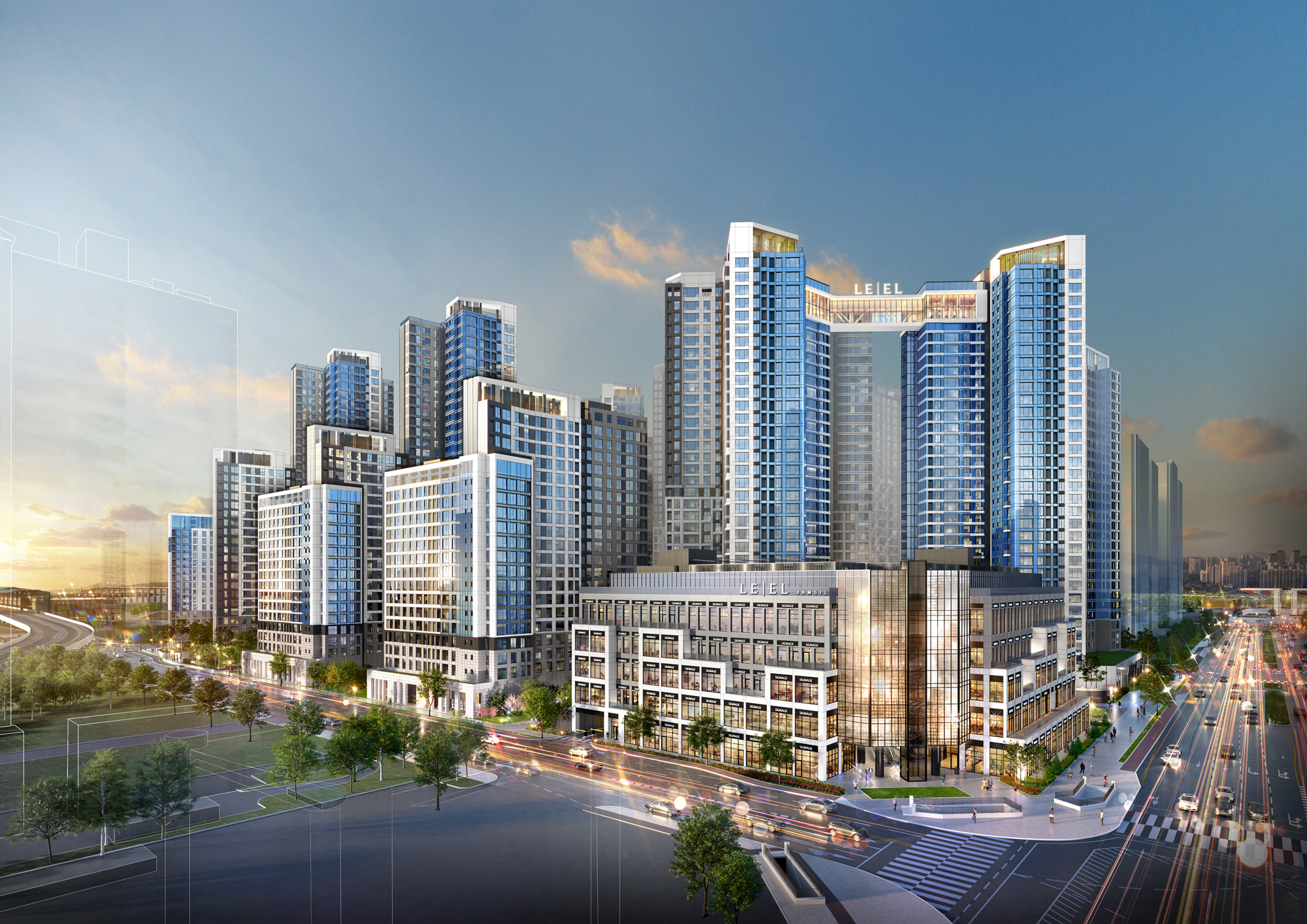 롯데건설, ’잠실 르엘’ 투시도./사진제공=롯데건설