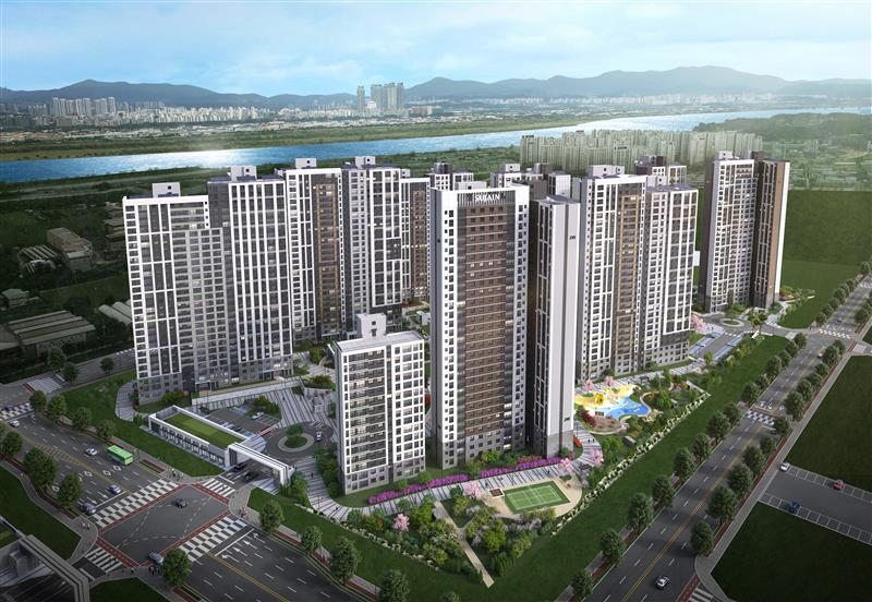 풍무역세권 수자인 그라센트 1차(B2블록) 조감도./사진제공=BS한양