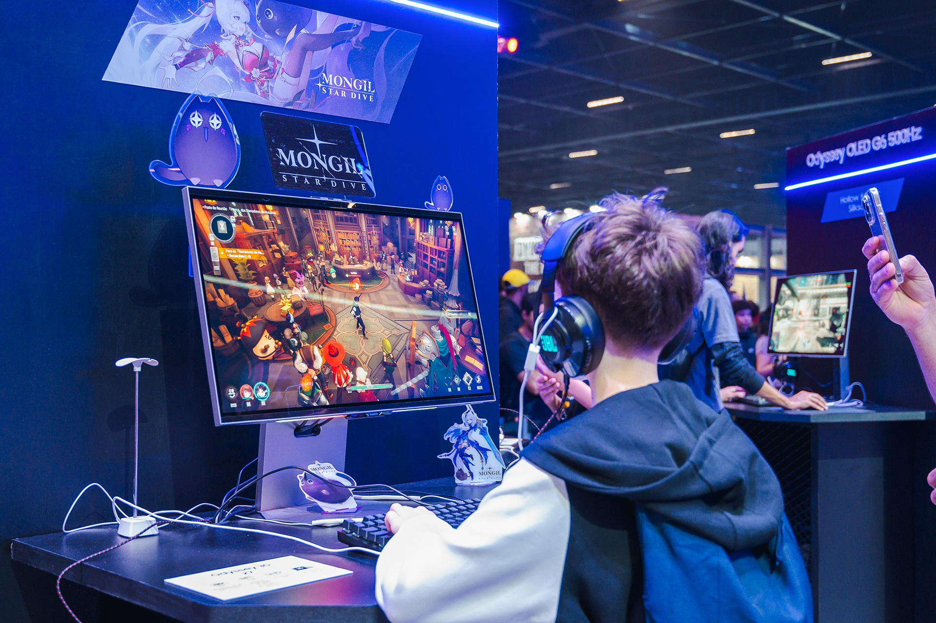 넷마블은 남미 최대 게임 전시회 ‘브라질 게임쇼 2025(BGS 2025)’에서 액션 RPG(역할수행게임) 신작 ‘몬길: 스타다이브(STAR DIVE)’를 성황리에 선보였다고 14일 밝혔다. / 사진=넷마블