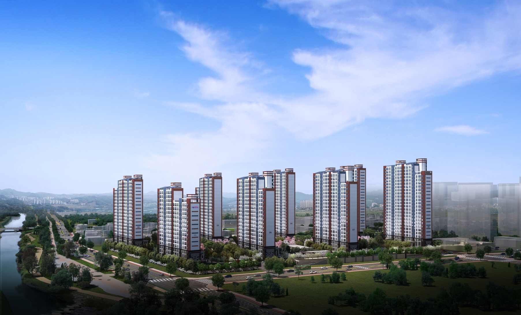 안성 아양 금성백조 예미지 투시도. /사진제공=금성백조