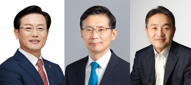 (왼쪽부터) 김이배 제주항공 대표, 박병률 진에어 대표, 이상윤 티웨이항공 대표. /사진제공=각 사