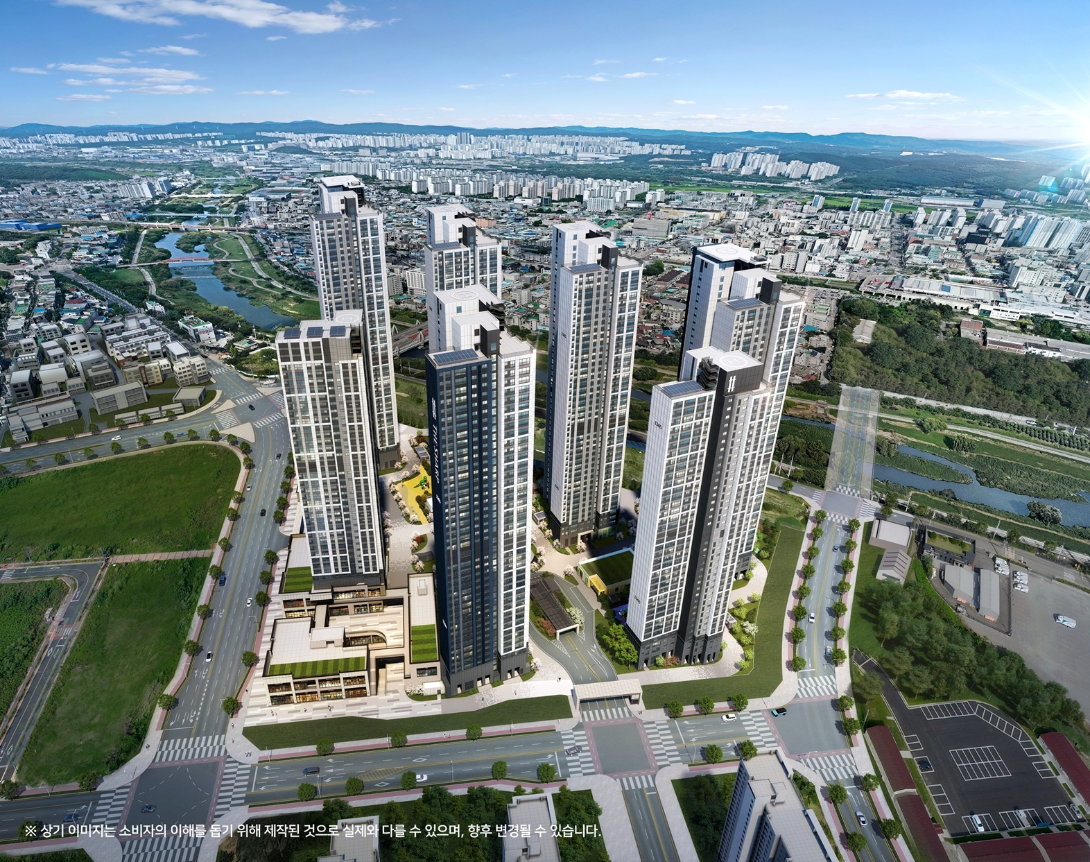 더샵 오산역아크시티 조감도./사진제공=포스코이앤씨