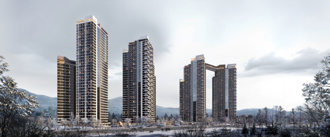 부산 사직5구역 재개발사업 투시도./자료제공=현대건설