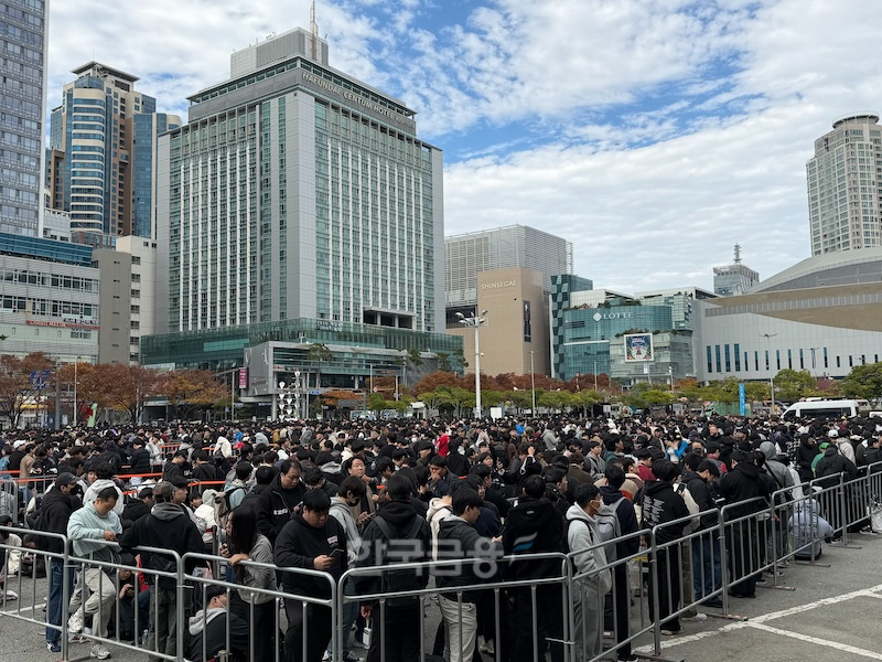 13일 국내 최대 글로벌 게임박람회 ‘지스타(G-STAR) 2025’가 부산 벡스코 일대에서 개막했다. / 사진=정채윤 기자