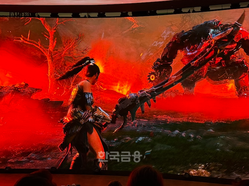 엔씨소프트가 미공개 신작 ‘호라이즌 스틸 프론티어스’를 13일 지스타 2025 현장에서 최초 공개했다. / 사진=정채윤 기자