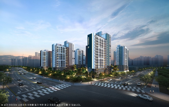 운정신도시 푸르지오 더 스마트 야경투시도./자료제공=대우건설