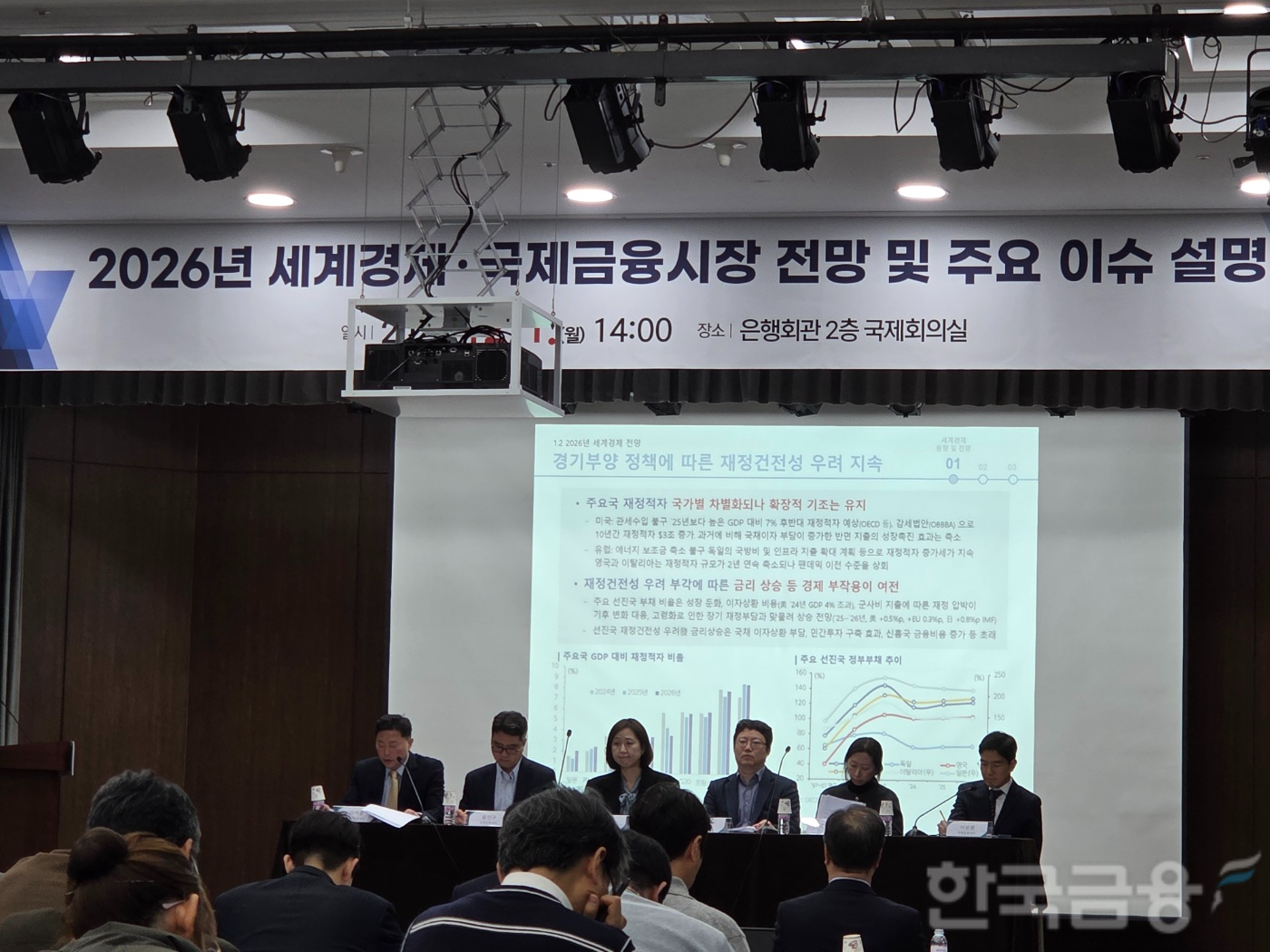 국제금융센터는 1일 서울 은행회관에서 '2026년 세계경제·국제금융시장 전망 및 이슈' 설명회를 개최했다. / 사진= 한국금융신문(2025.12.01)