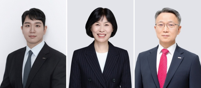 (사진 왼쪽부터)김민성 호반그룹 부사장·최은주 삼성금거래소 부사장·이춘원 대한전선 전무./호반그룹