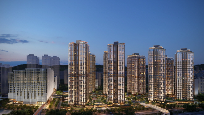 서울원 아이파크 야경 투시도./HDC현대산업개발